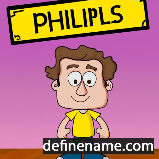 cartoon of the name Phillipe