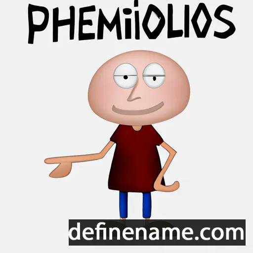 cartoon of the name Philodemos