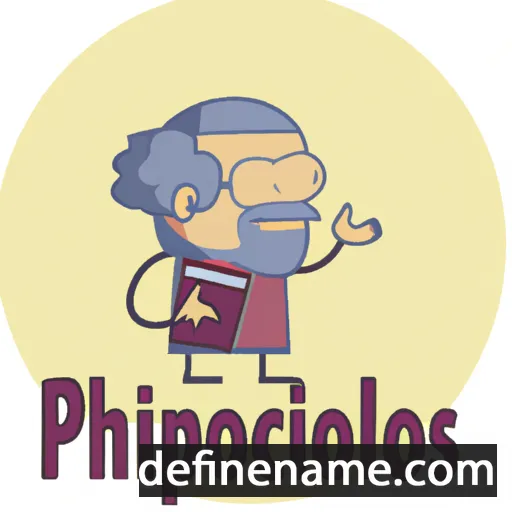 cartoon of the name Philologos