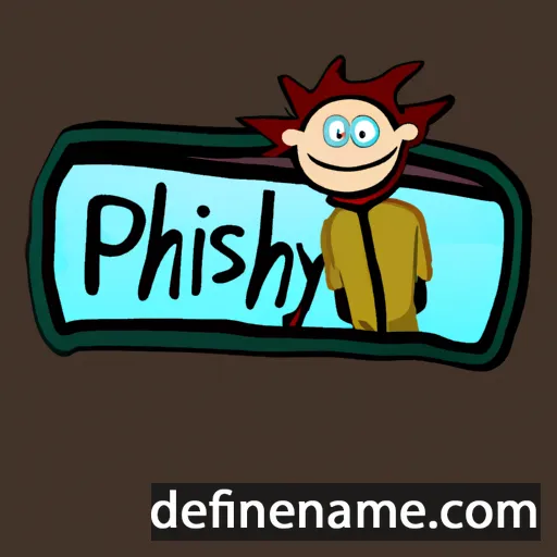 cartoon of the name Phinly