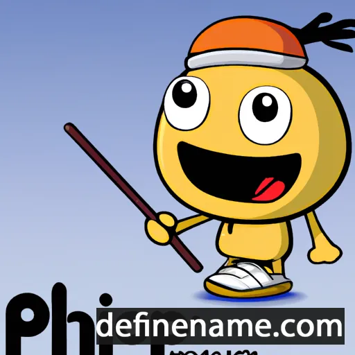 cartoon of the name Phipop