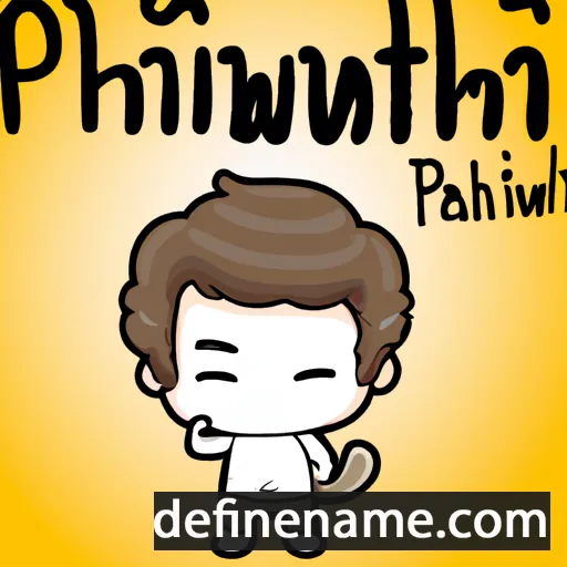 cartoon of the name Phirawat