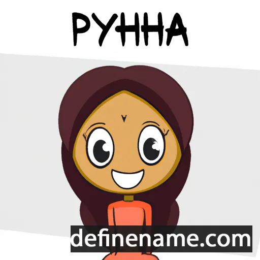 cartoon of the name Phiriya