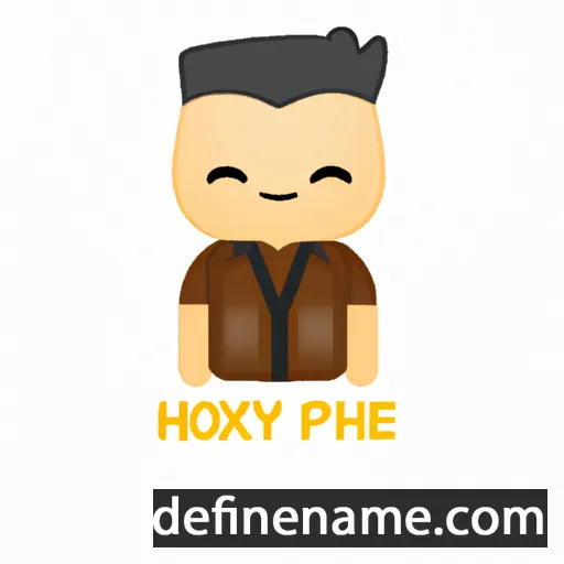 cartoon of the name Phonexay