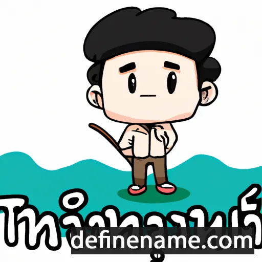 cartoon of the name Phongsakorn