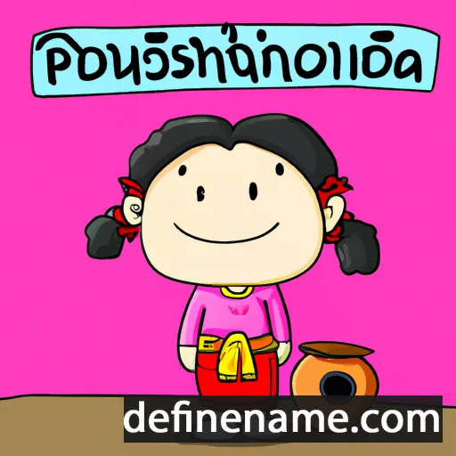 cartoon of the name Phonsuda