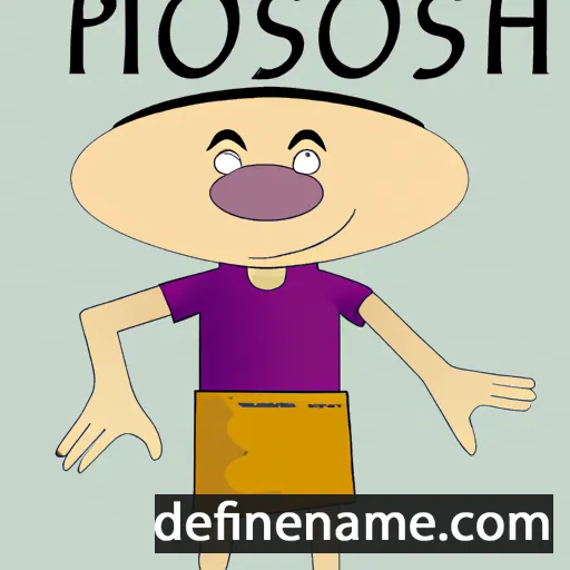 cartoon of the name Phosi