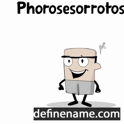 cartoon of the name Phosphorus