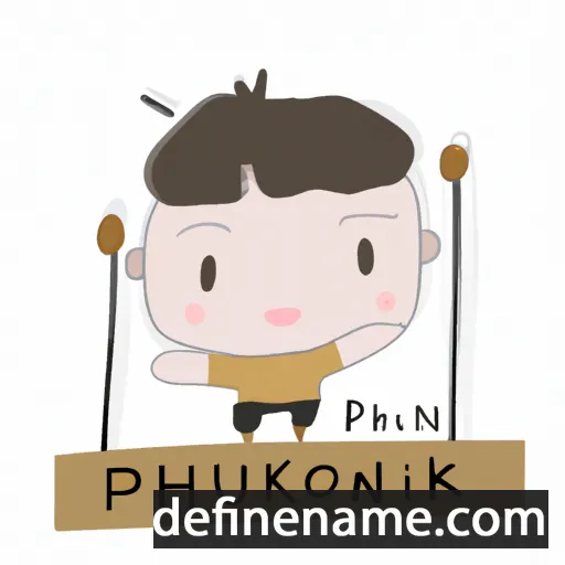 cartoon of the name Phoukhong