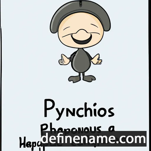 cartoon of the name Phrynichus