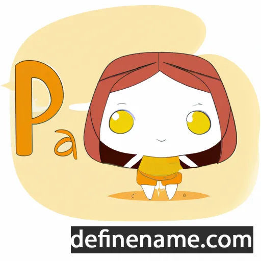 cartoon of the name Piama