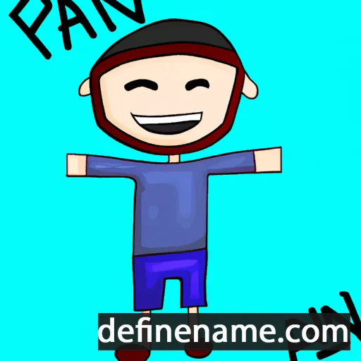 cartoon of the name Pian