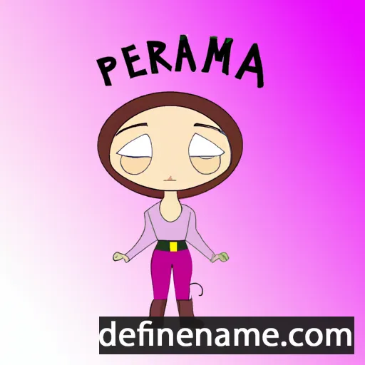 cartoon of the name Pieranna