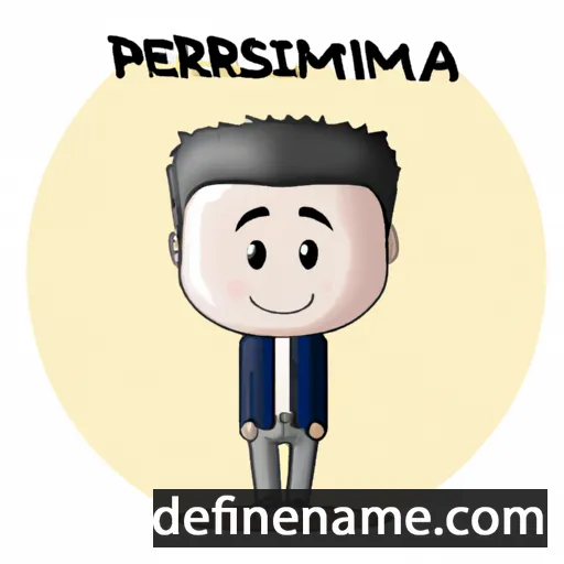 cartoon of the name Piermassimiliano