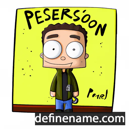 cartoon of the name Pierson