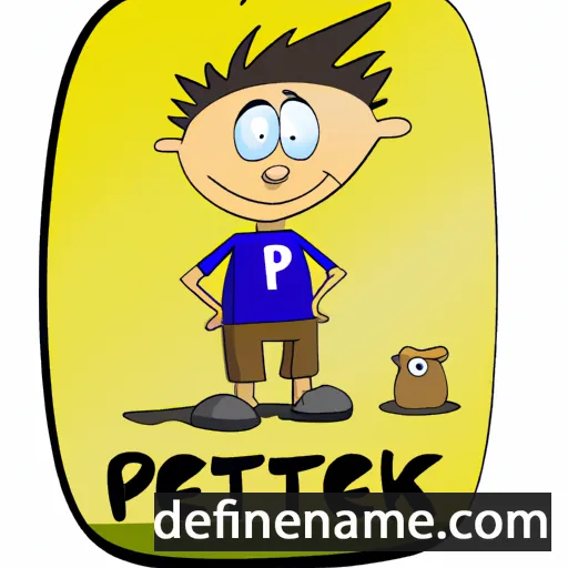 cartoon of the name Pietrek