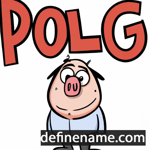 cartoon of the name Pigol