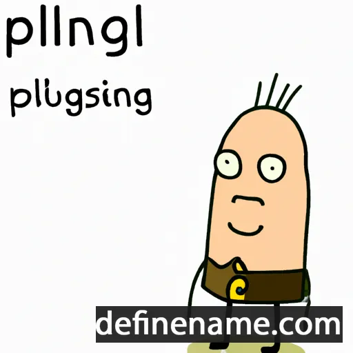 cartoon of the name Piling