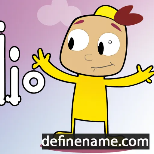 cartoon of the name Pilo