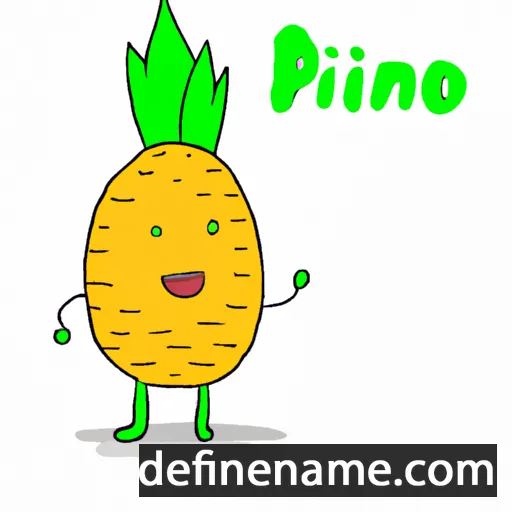 Pinya cartoon