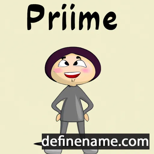 Pirmine cartoon