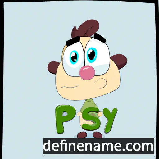 cartoon of the name Pisey