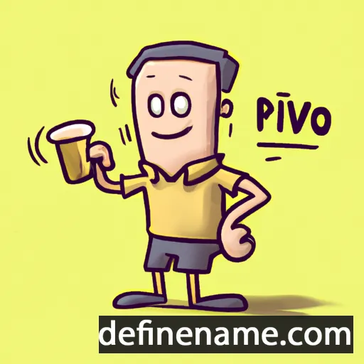 cartoon of the name Pivo