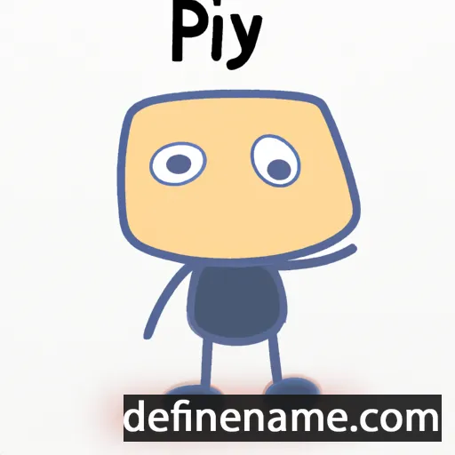 cartoon of the name Piy