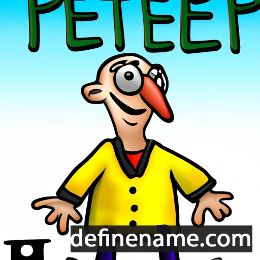 cartoon of the name Pjeter