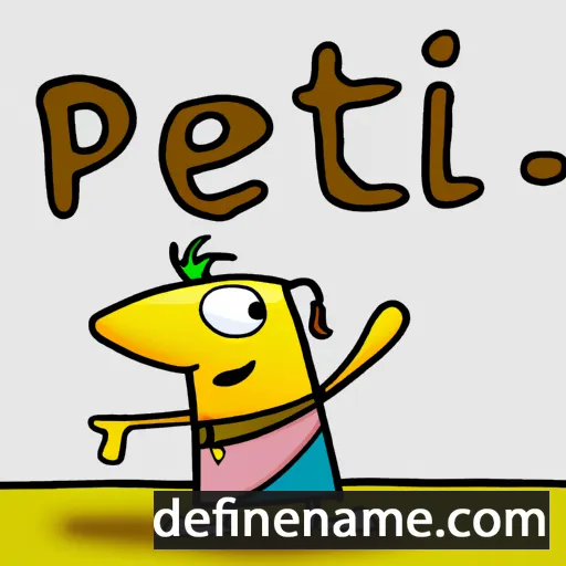 cartoon of the name Pjetri