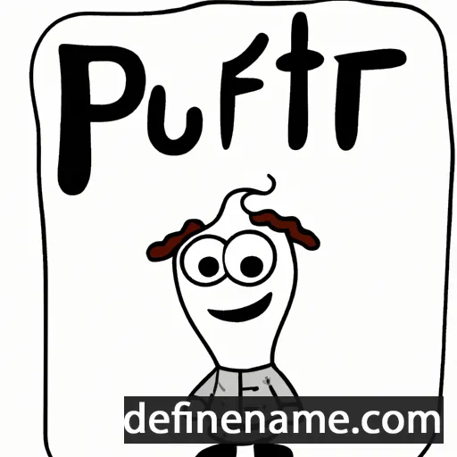 cartoon of the name Pjetur