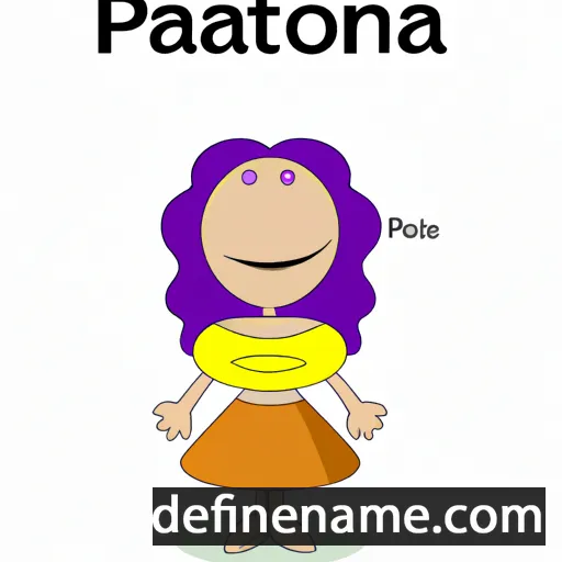 cartoon of the name Platona