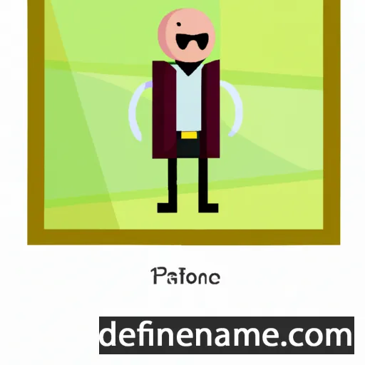 cartoon of the name Platoni