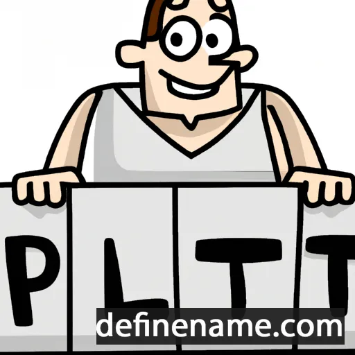 cartoon of the name Platt