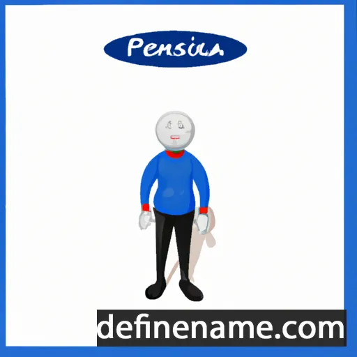 cartoon of the name Plesencia