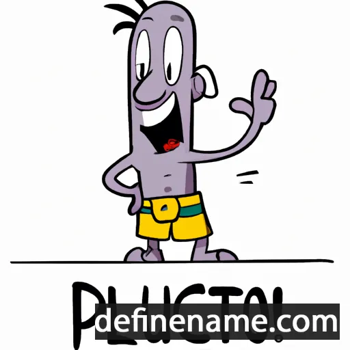 cartoon of the name Plutarco