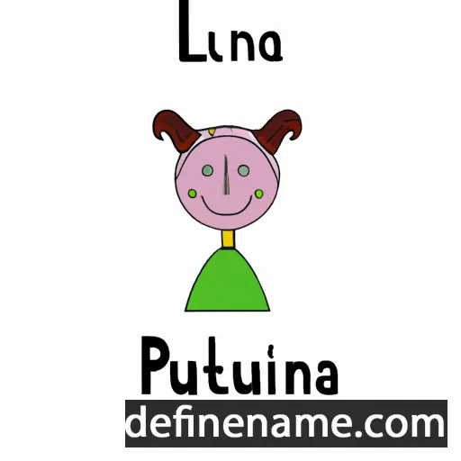 cartoon of the name Plutina