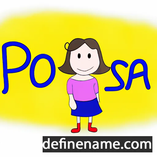 Pósa cartoon