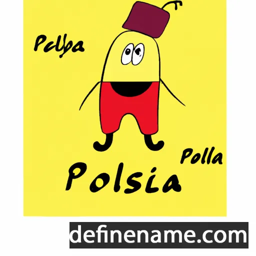 cartoon of the name Pòlësza