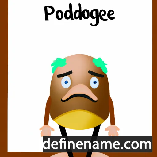 cartoon of the name Podarge