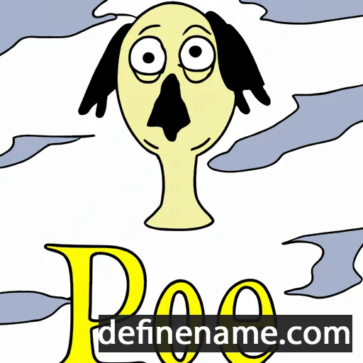 cartoon of the name Poe