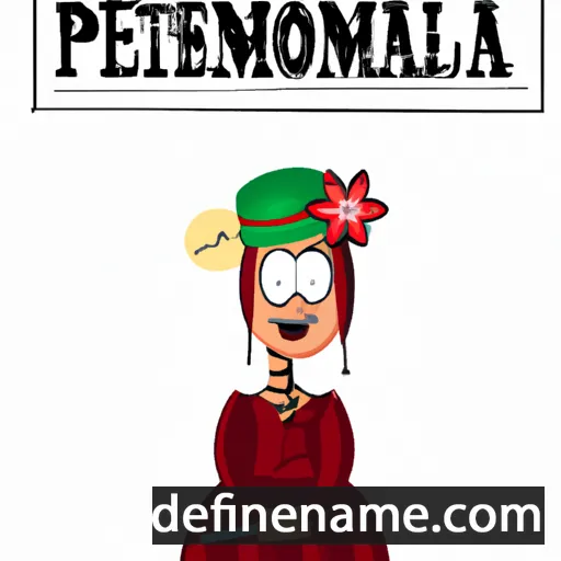 cartoon of the name Poemenia