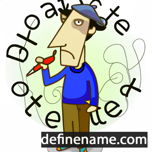 cartoon of the name Poet