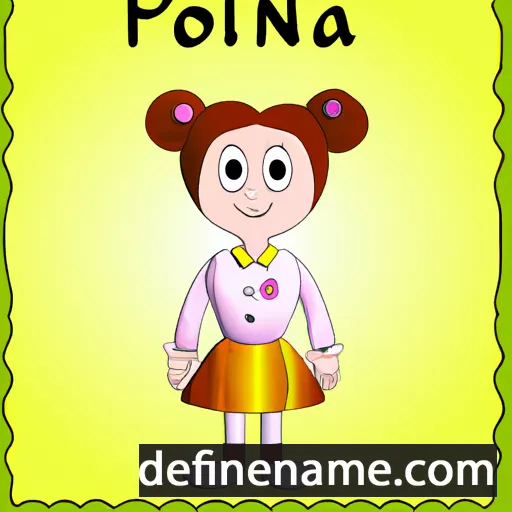 cartoon of the name Polana