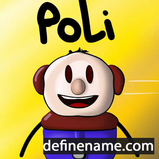 cartoon of the name Polian