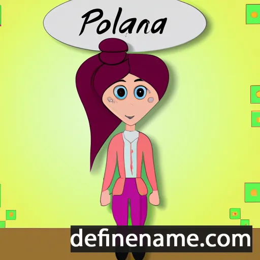 cartoon of the name Poliana