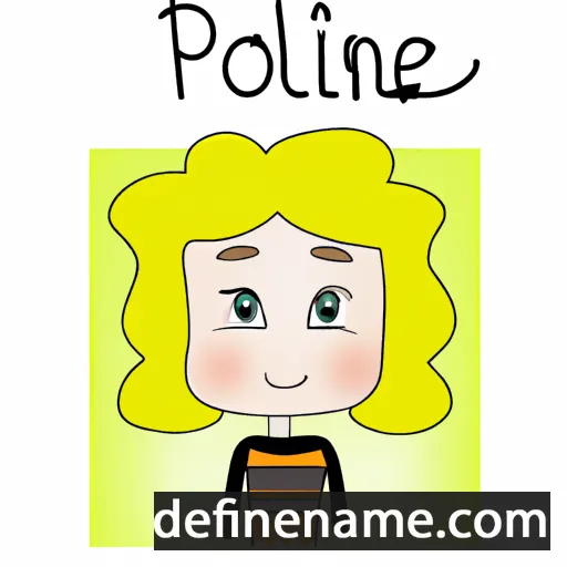 cartoon of the name Poliane