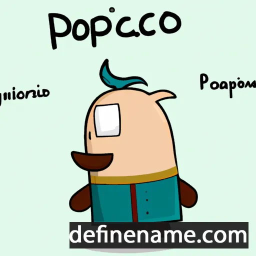 cartoon of the name Policarpo