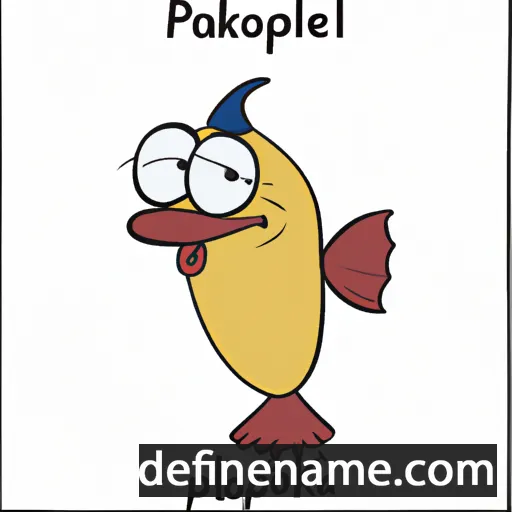 cartoon of the name Polikarpe