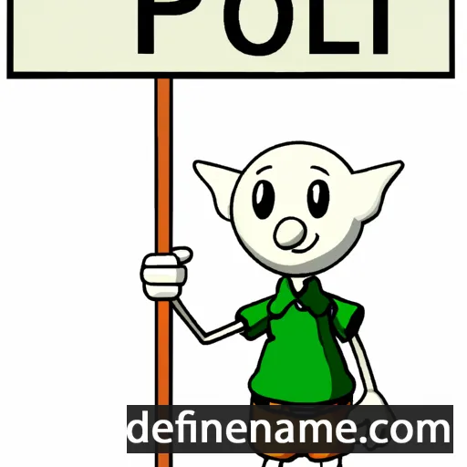 cartoon of the name Poll